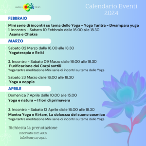 Calendario eventi yoga 2024