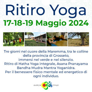 Ritiro yoga meditazione toscana maggio 2024